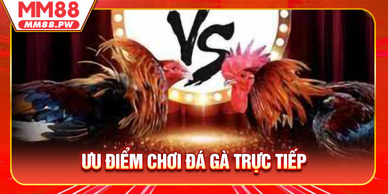Ưu điểm đầu tiên cho người chơi đá gà trực tiếp